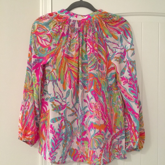 Scuba to Cuba Silk Elsa top long sleeve XXS NWT - Picture 4 of 4
